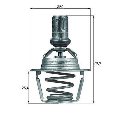 Mahle Thermostat, Kühlmittel [Hersteller-Nr. TX6686D] für Renault Image