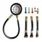 Fuel Pressure Tester Kit 0-100PSI 3-Size Adapters Fuel Pump Pressure Tester Multiple Connection