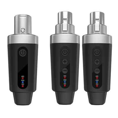 2.4GHZ Wireless Guitar Microphone System XLR Receiver and Transmitter for For dynamic mic, audio