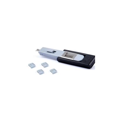 [SmartKeeper ESSENTIAL] 4 x Mini USB B-Port Schlösser mit 1 x Mini Typ Schlüssel / Grau Image