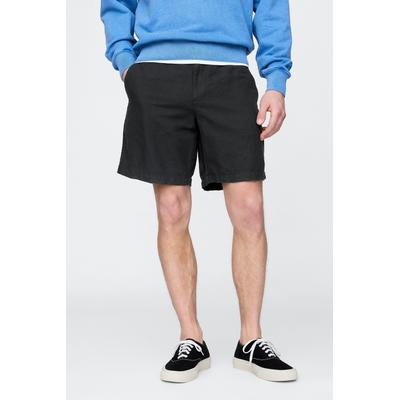 Gap Mens Black 8" Linen-Cotton Shorts - Black