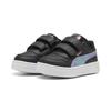 Sneaker PUMA "Carina Street Blurry Dreams Sneakers Mädchen", Kinder, Gr. 24, schwarz lavender alert pink fruit lila, Obermaterial: Synthetik, Textil; Futter: Textil; Innensohle: Textil; Laufsohle: Gummi, Schuhe