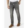 5-Pocket-Jeans HERO BY JOHN MEDOOX "Baxter Denim Relaxed Fit", Herren, Gr. 36, Länge 32, grau (grau wash), Denim/Jeans, 99% Baumwolle, 1% Elasthan, casual, straight fit lang, Jeans, Relaxed Fit Casual Clean Wash Denim Jeans für Herren