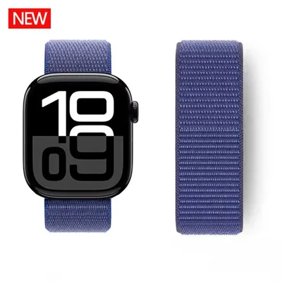 Nylon-Schlaufenarmband für Apple Watch Band 44 mm 40 mm 45 mm 41 mm 46 42 mm 49 mm 44 45 mm Armband Image