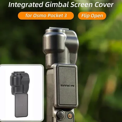 Für DJI Osmo Pocket 3, integrierte Silikon-Schutzhülle, Flip-Cover-Design, Anti-Drop, kratzfest, 360° ° Zubehör für Videokameras