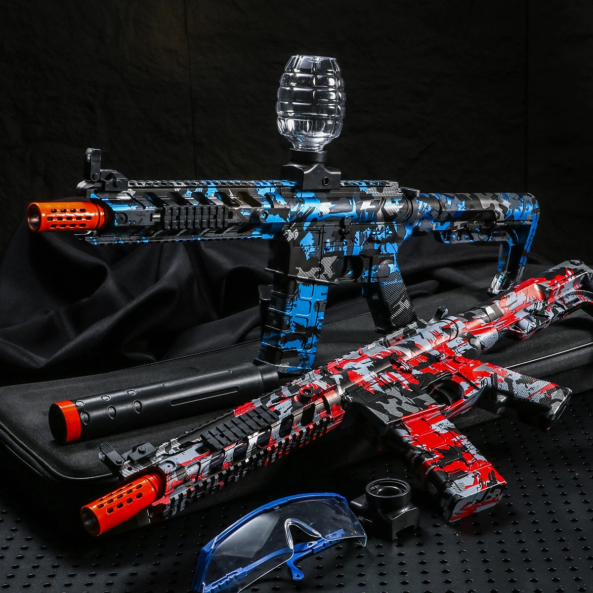 M416 Elektrisches Blasterpistolenspielzeug, wiederaufladbar, automatisches Outdoor-Spielzeug für Teamaktivitäten, perfektes Geschenk (Kugeln ausgenommen) Image