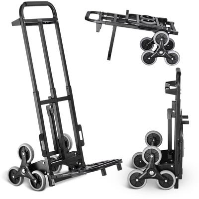 Treppenkarre, Stapelkarre mit einer Tragkraft von 208 kg, Sackkarre mit Doppelgriff, 6 Rädern und 2 Image