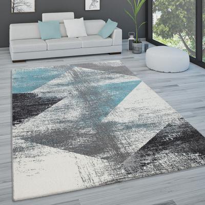 Paco Home - Teppich Wohnzimmer Kurzflor Pastell Vintage Look Abstraktes Muster Versch. Styles Image