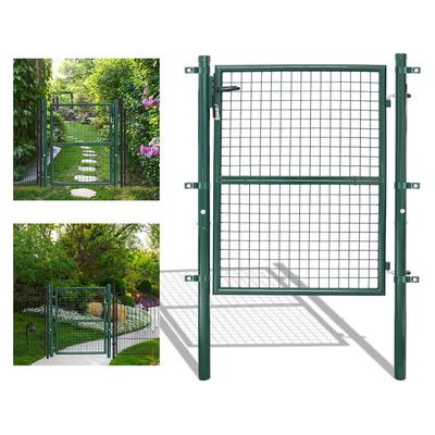 Gartentor Tor Doppelstabmatten Toranlage Gartentür Garten - Grün - 150x100CM - Tolletour Image