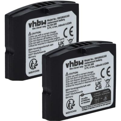 2x Akku kompatibel mit Sennheiser Set 833 tv, Set 843 tv wireless Headset Kopfhörer (140mAh, 3,7V, Image