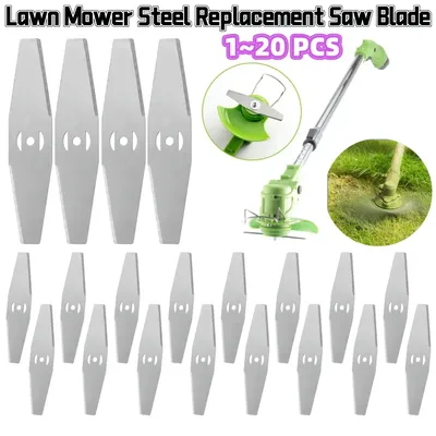 20-1pcs 15cm Replacement Saw Blades Metal Grass String Trimmer Head Lawn Mower Fitting Parts Garden Power Tool Replacement Blade