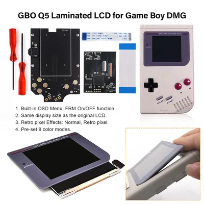 HISPEEDIDO New 3.1‘’ High Definition DMG GBO IPS Q5 Laminated Screen Kits W/Pre-cut Shell Built-in