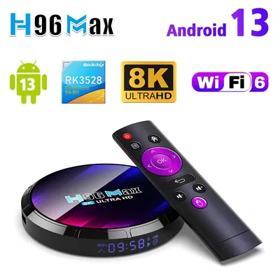 H96MAX RK3528 Android 13.0 TV Box Support 2.4G/5.8G WiFi6 BT5.0 4K Video Set Top TV Box Decode And