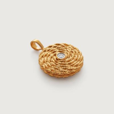 Gold Corda Diamond Locket Lab Grown Diamond