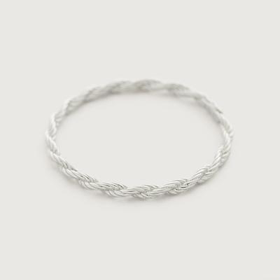 Sterling Silver Corda Slim Ring
