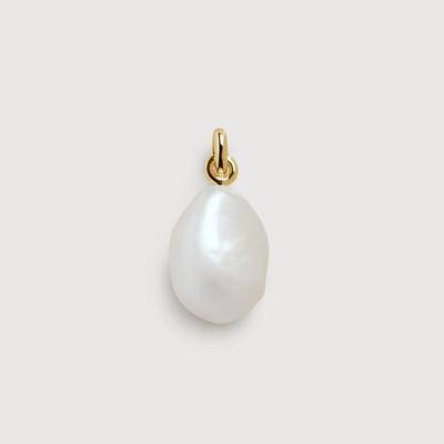 Gold Baroque Pearl Pendant Pearl