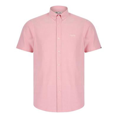 Shirts Tiberius Short Sleeve Oxford Cotton Shirt in Pink / S - Tokyo Laundry