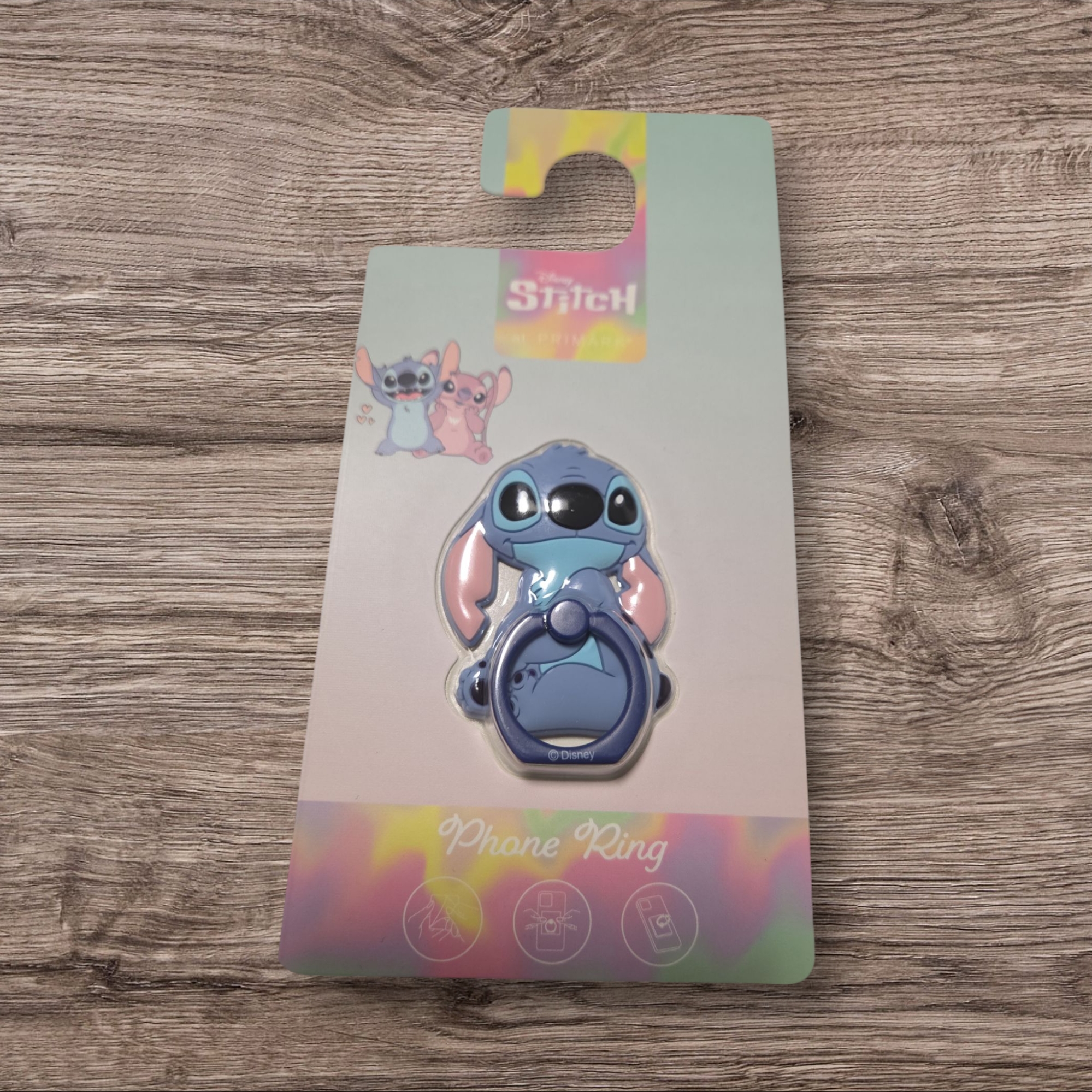 Disney Cell Phones & Accessories | Hpdisney Stitch Phone Ring Holder | Color: Blue/Pink | Size: Os