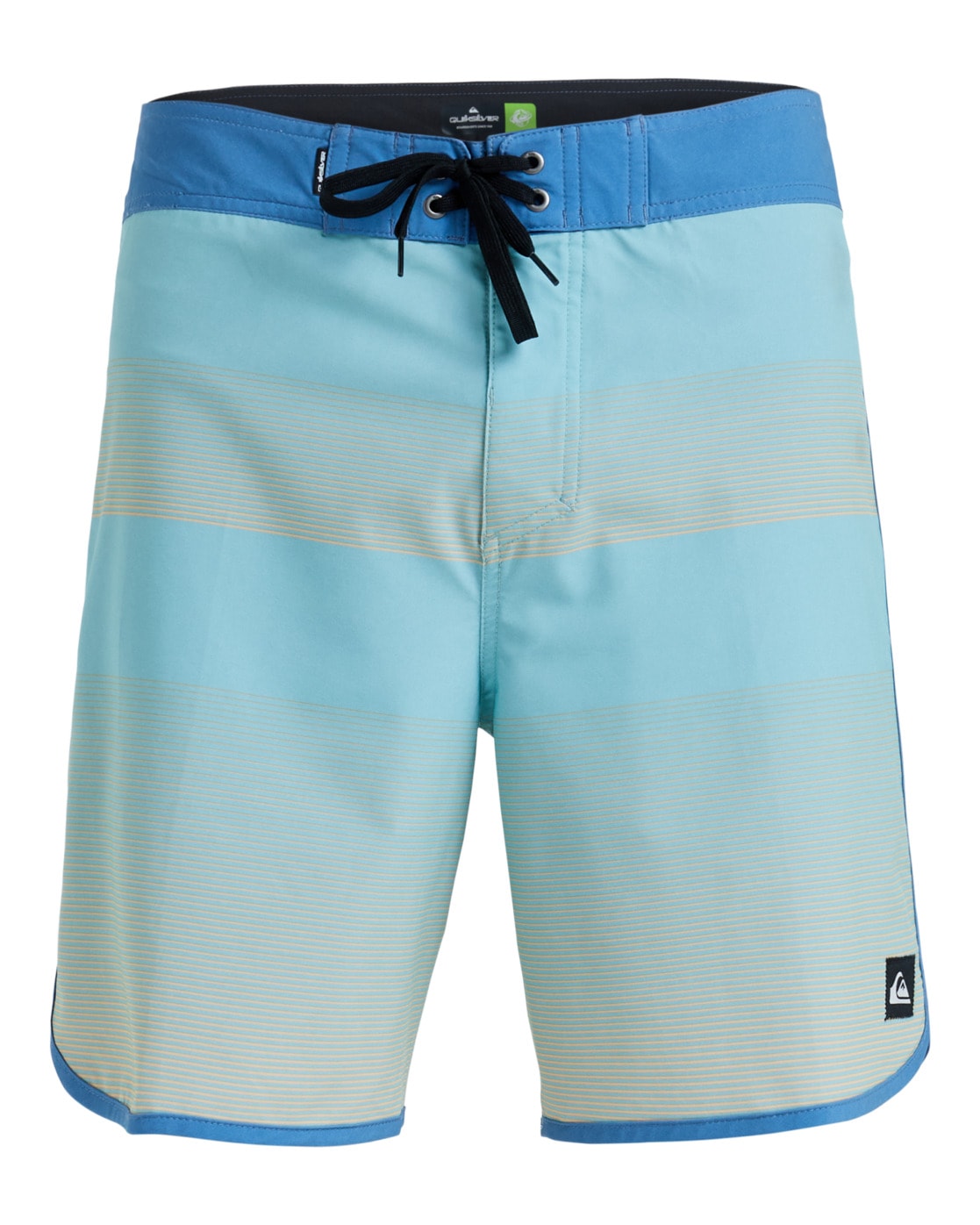 Boardshorts QUIKSILVER "Surfsilk Scallop 18", Herren, Gr. 34L, aquifer tijuana, 88% Polyester, 12% Elasthan, Hosen Image