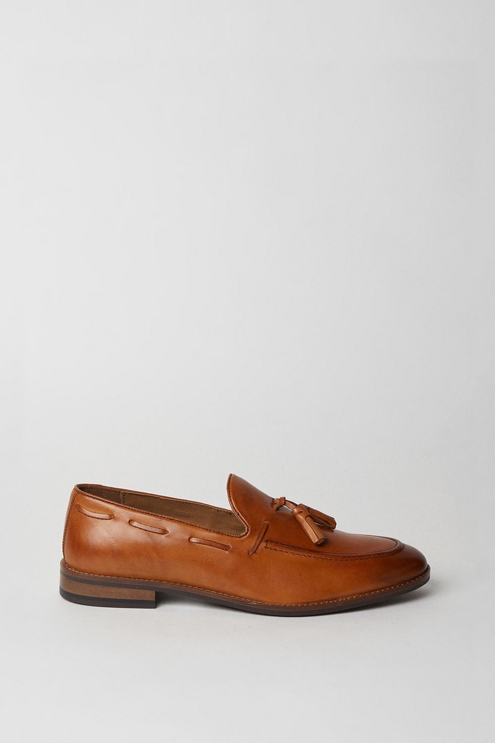 Burton Mens Tan Tassel Penny Loafers - Size UK 11 | Burton Sale | Discount Designer Brands