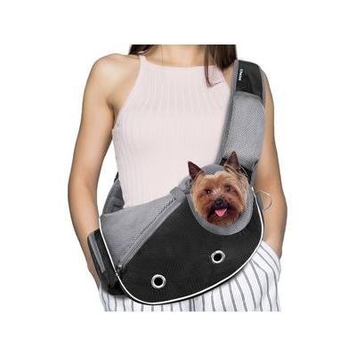 PetAmi Airline Approved Sling Dog & Cat Carrier, Black, Small