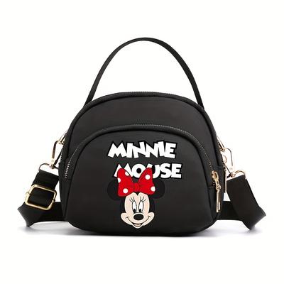 TEMU Mouse Crossbody Bag - Lightweight Polyester Shoulder Backpack With Zip Closure - Women's Handbag Or Crossbody Design - Black With Small Crossbody Bag Image