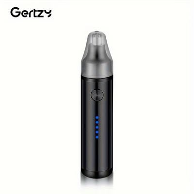 TEMU Gertzy Electric Nose Hair Trimmer - Quiet, Usb Rechargeable With Stainless Steel Blades For , Easy Clean Image