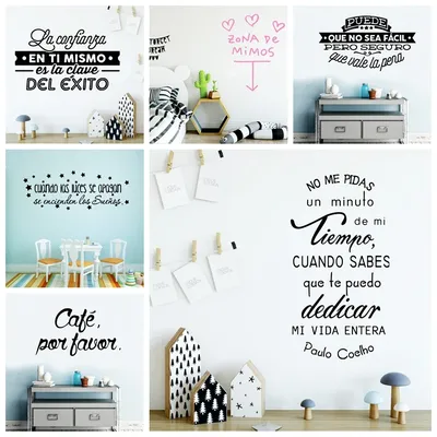 1pc Neue Design Text Wand Aufkleber Abnehmbare Aufkleber Diy Tapete Kinderzimmer Natur Dekor Kunst Aufkleber Image