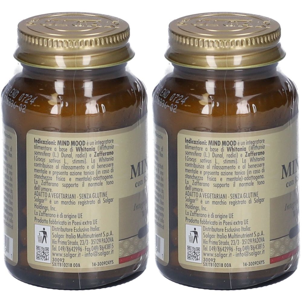 SOLGAR® Mind Mood Set da 2 2x33,9 g Compresse masticabili