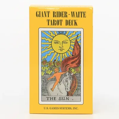 10 * 17,3 cm großes klassisches Rider Waite Tarot Deck 78-teilige Karten mit Leitfaden für Anfänger Image