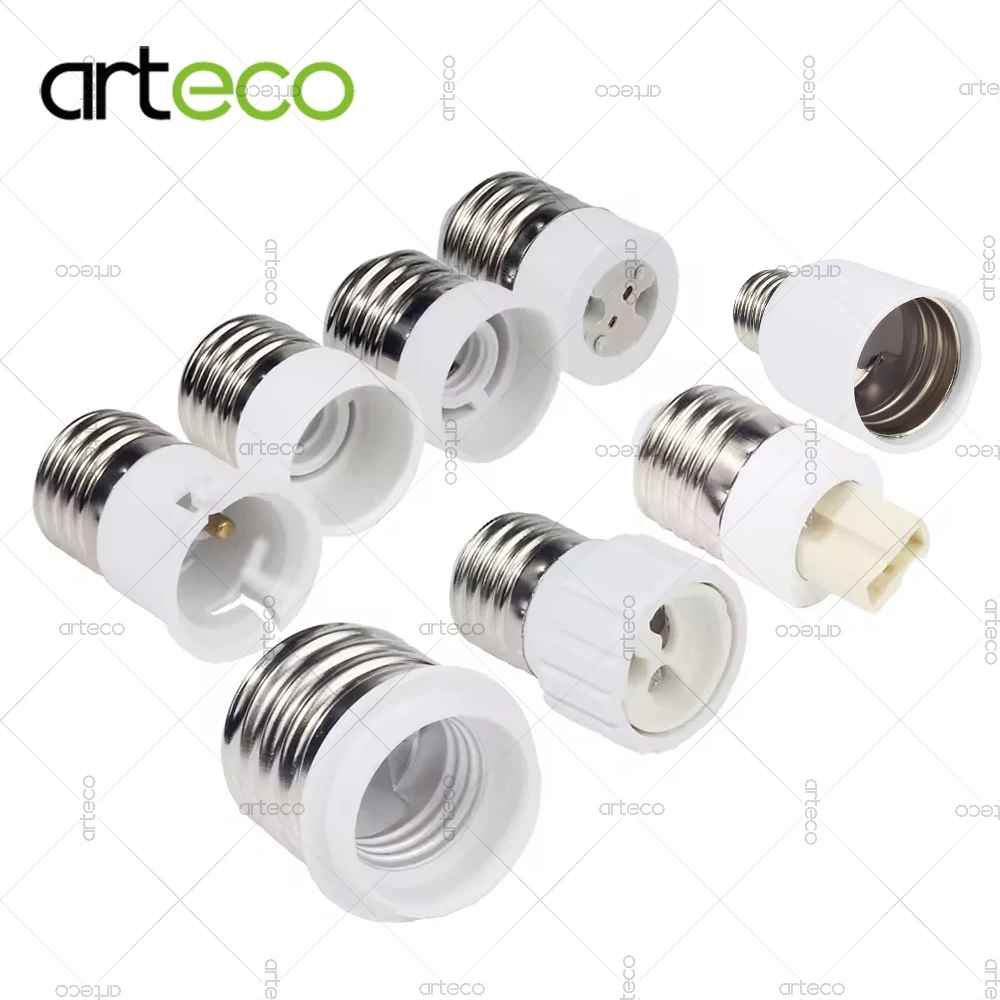 1PCS E27 Stecker Auf E14 G9 E12 B22 G4 MR16 E40 GU10 Weibliche Lampe Basis Lampe Halter Konverter sockel Adapter Für LED Mais Birne Lichter Image