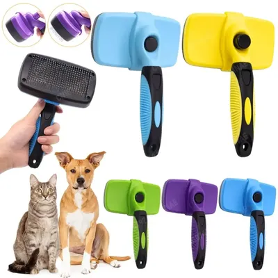 Easy & Safe Detangler Brush Pet Dematting Tool Skin Friendly Grooming Cat Brush Pet Supplies Accessories Hair Brush Puppy Brush