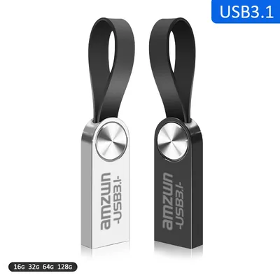 Original Metall USB-Flash-Disk USB 3.1 16 GB 32 GB 64 GB Hochgeschwindigkeits-Mini-U-Disk-Stick 128 GBU Festplattenspeicherstick Image