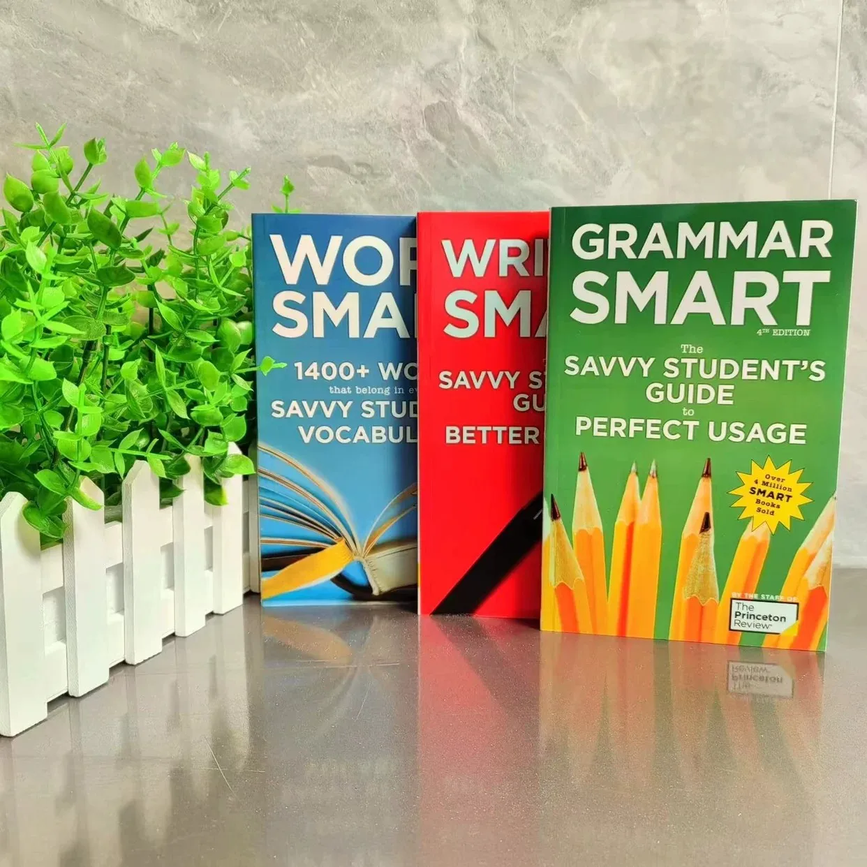 The Princeton Review Series Books Word Smart and Writing Smart Savvy Student's Guide Vocabulary English Book Image
