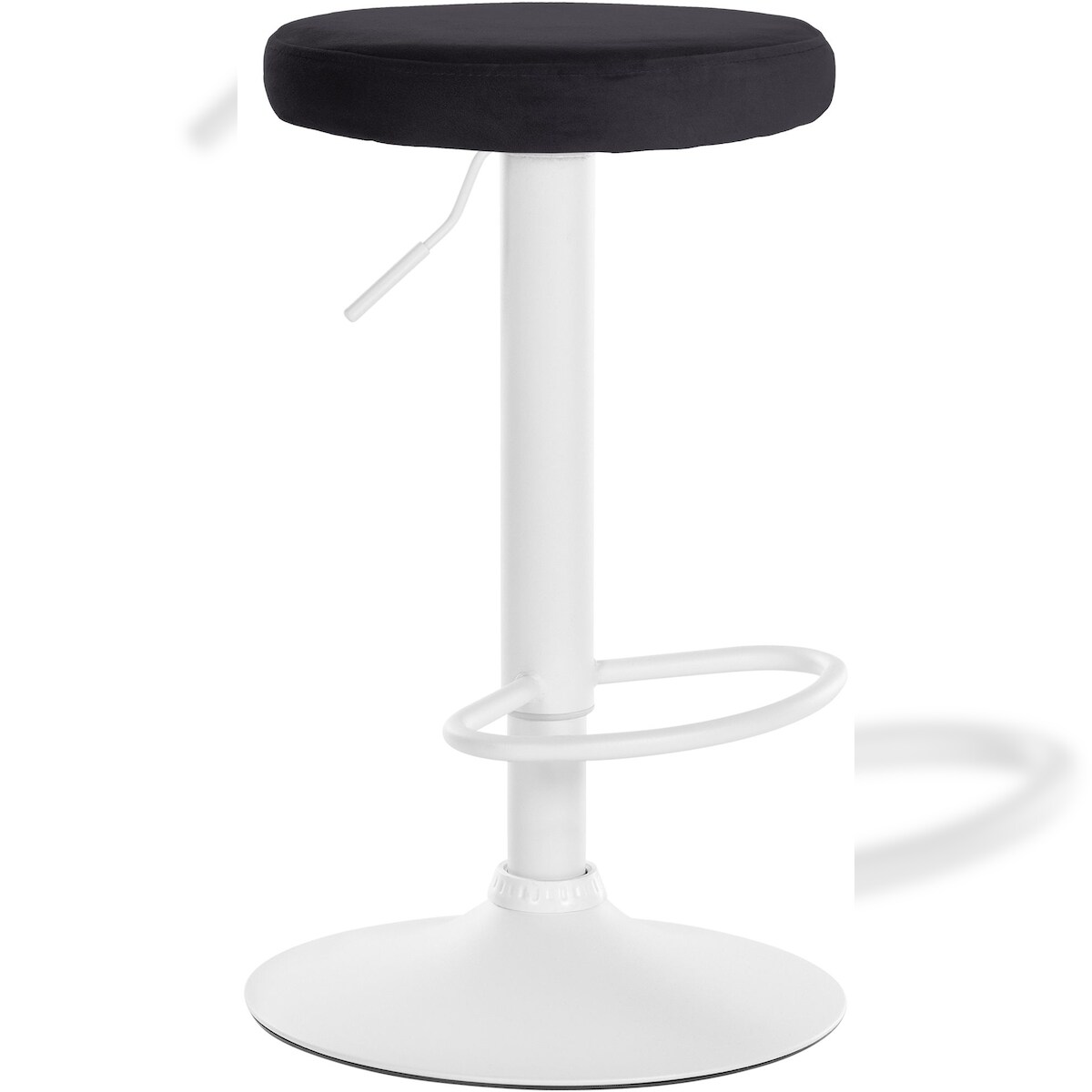 CLP Barhocker Ponte Samt-Bezug schwarz/weiß Image