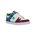 Sneaker DC SHOES "Pure", Kinder, Gr. 13(30,5), weiß, blau, rot, Obermaterial: Leder / Futter: Textil / Außensohle: Gummi, Schuhe