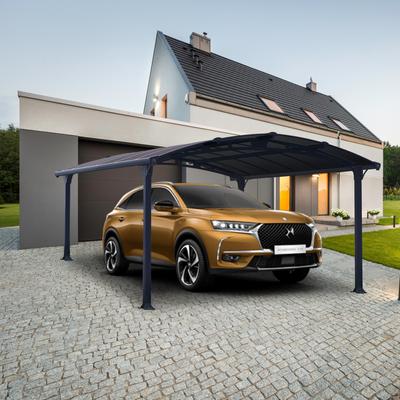 Einzelcarport PALRAM - CANOPIA "Arcadia", grau (anthrazit), H: 194cm, Carports, wartungsfrei