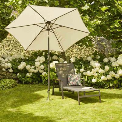 Schirmhalter SIENA GARDEN, silber (silberfarben), Ø:40cm, Stahl, Schirmhalterungen, Rasendorn, Ø: 40 cm, galvanisiert, mit Adaptern für Ø48/38/32 mm Image