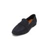 Loafer MARC O'POLO "aus weichem Velours-Rindleder", Damen, Gr. 37, blau (navy), Obermaterial: 100% Leder (Ziege), unifarben, Schuhe