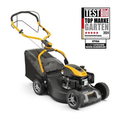 Benzinrasenmäher STIGA GARDEN "COMBI 548 S", gelb, B:151cm H:53cm T:120cm, Rasenmäher, Radantrieb, 3-in-1 Schnittsystem Image