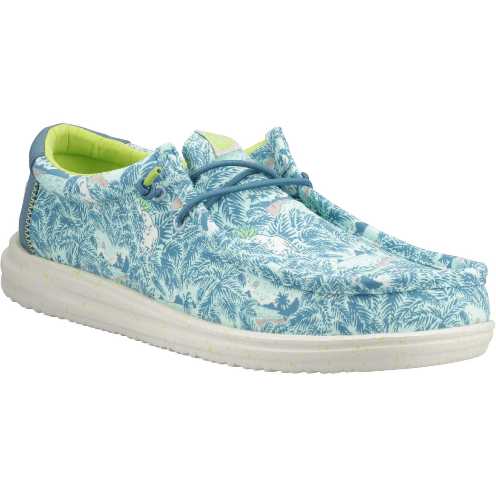 HEYDUDE Wally H2O Tropical Nylon Herren Blau Tropical Bootsschuhe