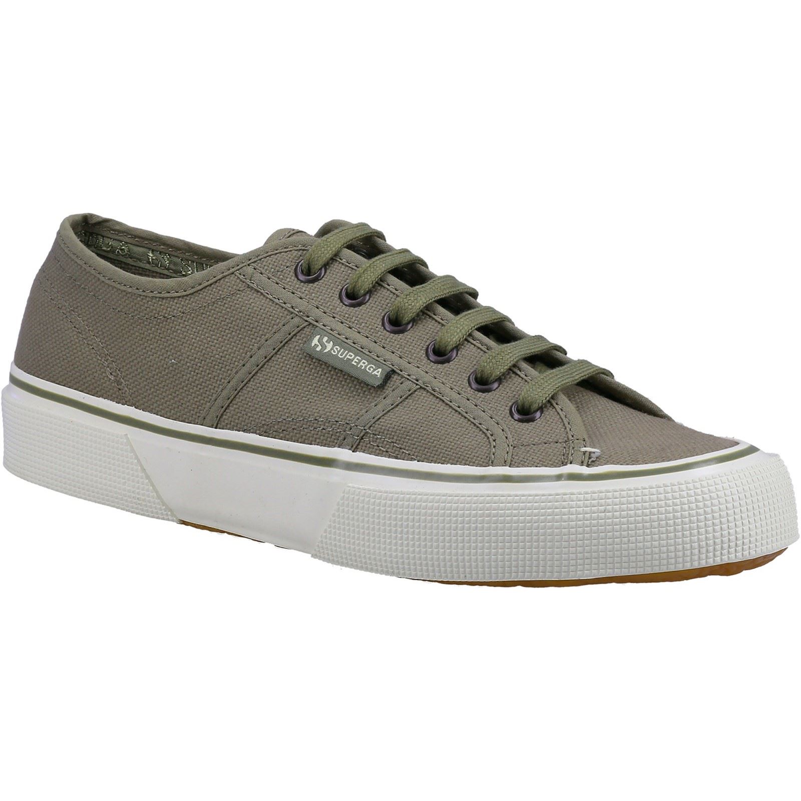 Superga 2490 Bold Cotton Herren Grün Safari Turnschuhe