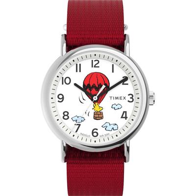 Timex Peanuts Weekender Unisex Rote Uhr TW2Y11700 Image