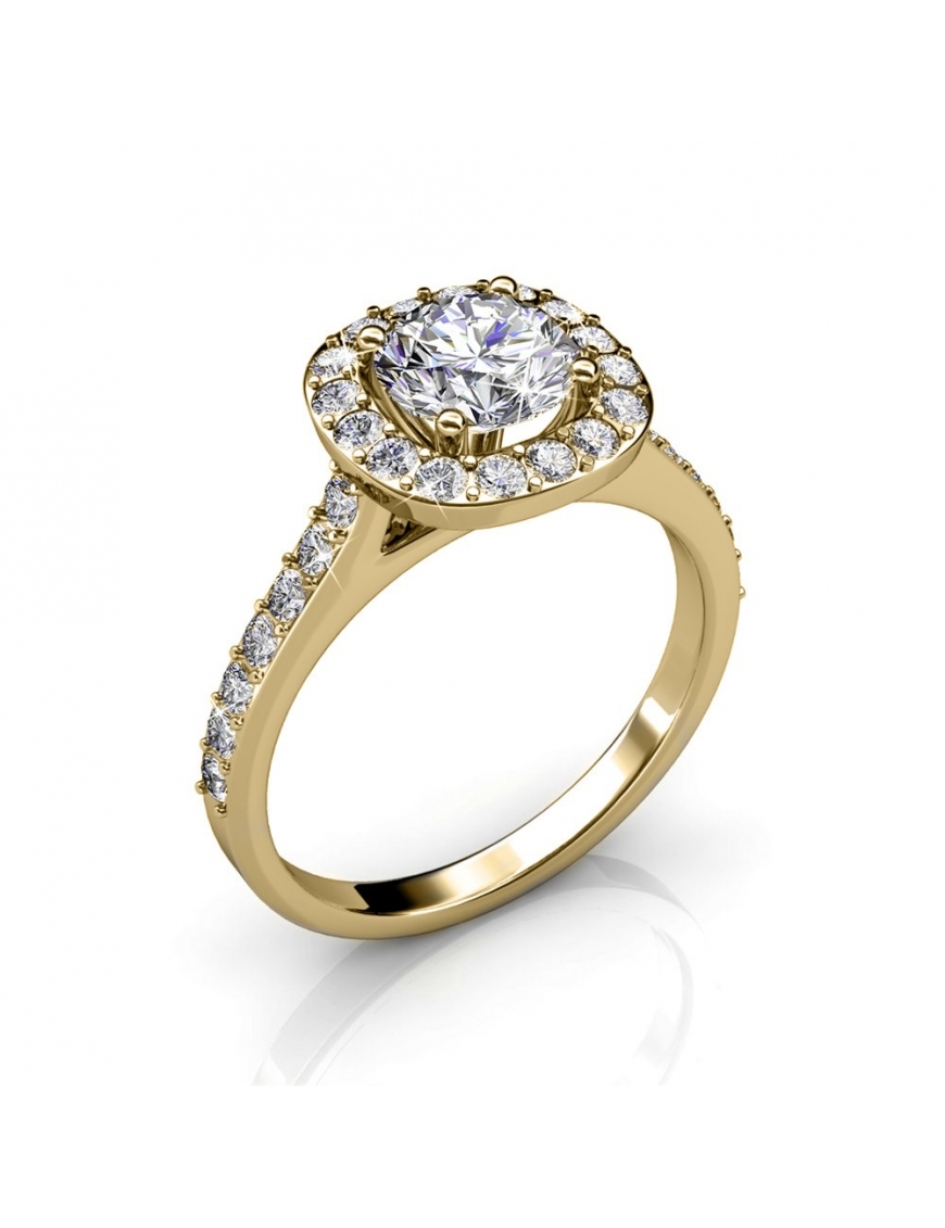 Kuscheliger Ring - Gold und Kristall Image
