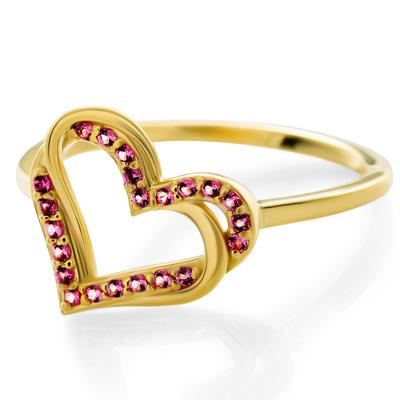 Orphelia 'Cecilia' Damen-Ring aus 925er Sterlingsilber – Gold ZR-7584/R Image