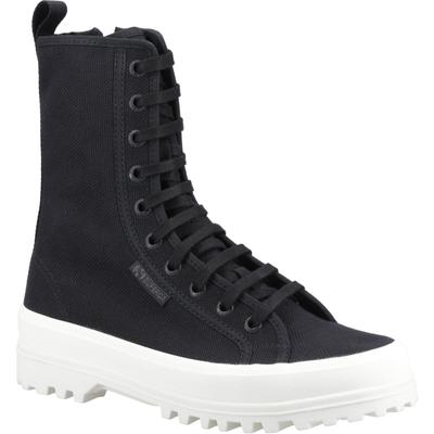 Superga 2641 Alpina High Baumwollmischung Damen Schwarz Stiefel Image