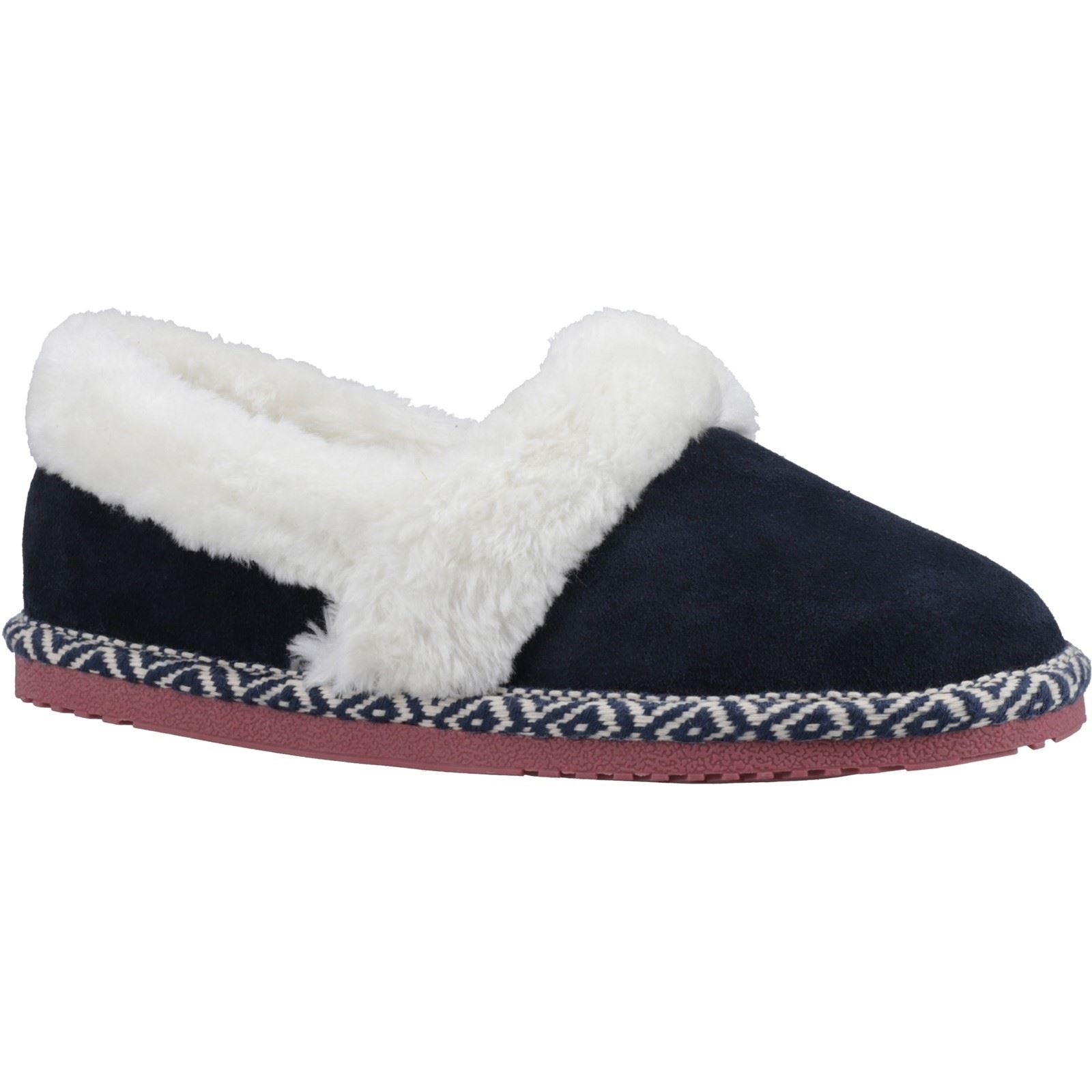 Hush Puppies Ariel Wildleder Damen Navy Pantoffeln Image