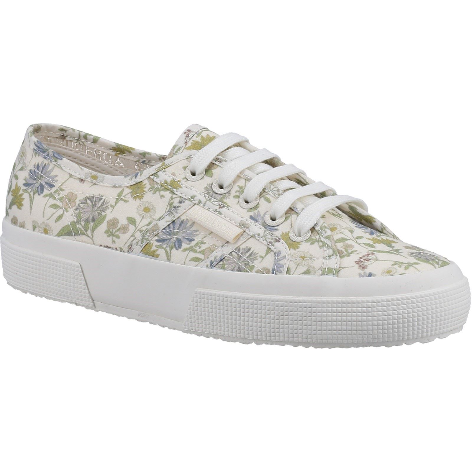 Superga 2750 Floral Print Cotton Women's Weiß/Floral Print Turnschuhe