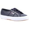 Superga 2750 Leder Damen Blau Navy Turnschuhe