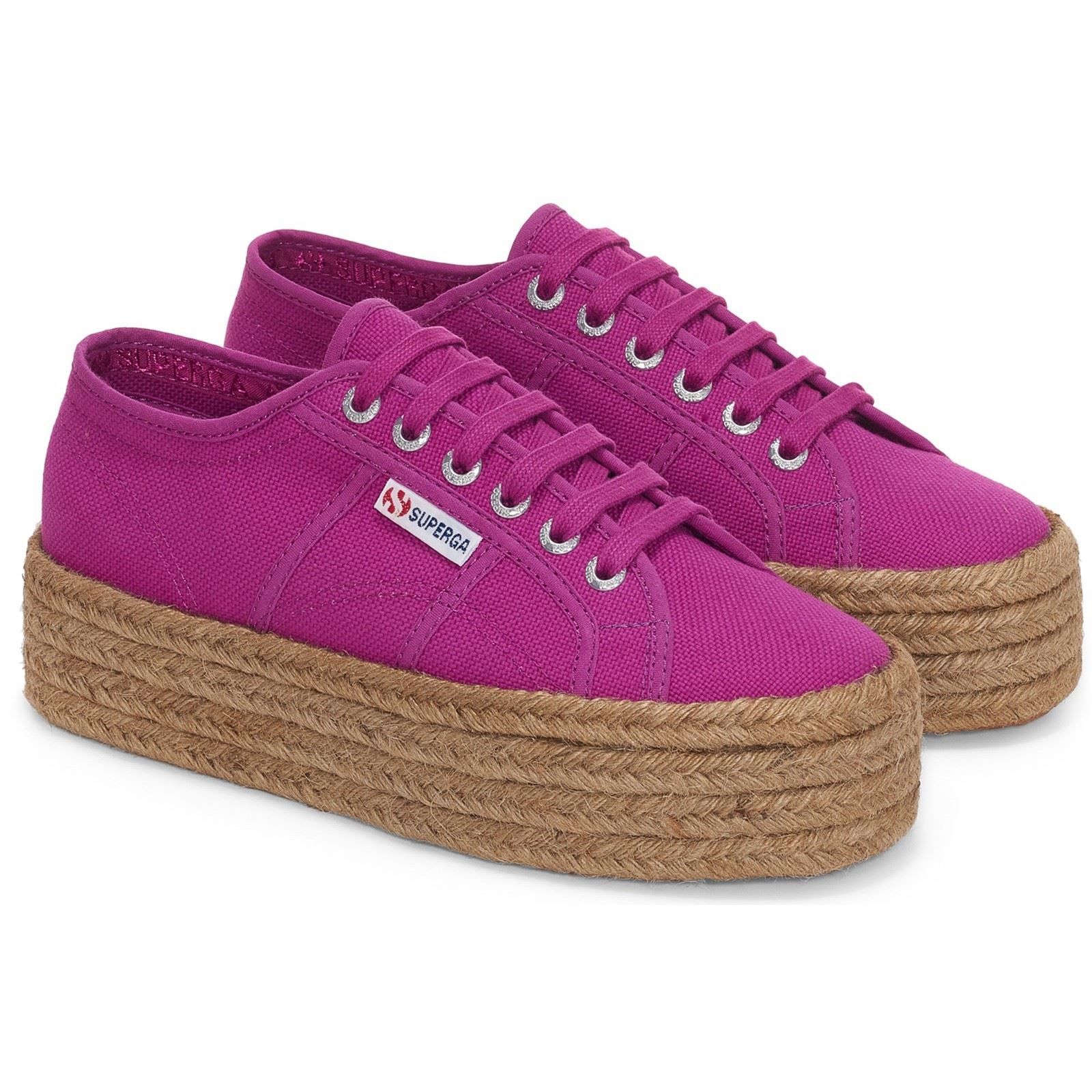 Superga 2790 Rope 100% Baumwolle Damen Violett Lila Turnschuhe